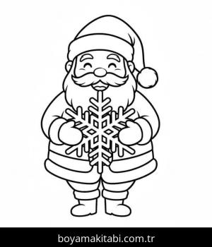 Kar Tanesi boyama sayfası – okul öncesi, evde etkinlik