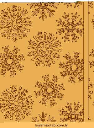 Kar Tanesi boyama sayfası – eğitici aktivite, yaratıcılık