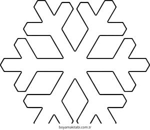 Kar Tanesi boyama sayfası – çocuklar için, çizgi film temalı