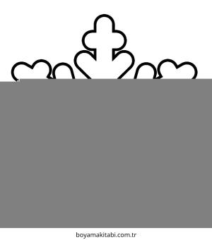 Kar Tanesi boyama sayfası – boyama çalışması, yaratıcılığı geliştirir