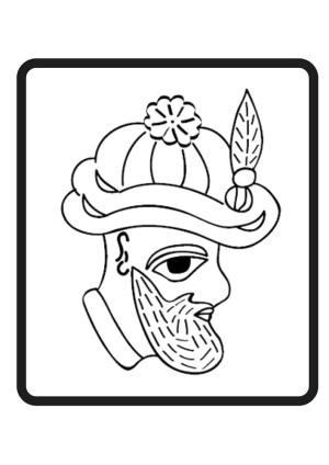 Karagöz ve Hacivat boyama sayfası,  coloring page, Karagöz’ün Yüzü, 