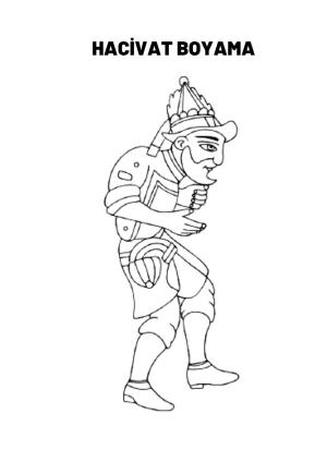 Karagöz ve Hacivat boyama sayfası,  coloring page, Hacivat 2, 