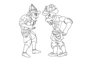 Karagöz ve Hacivat boyama sayfası,  coloring page, Hacivat Ve Karagöz 8, 