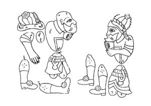 Karagöz ve Hacivat boyama sayfası,  coloring page, hacivat karagöz boyama sayfaları, 