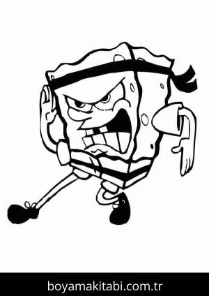 Karate boyama sayfası – keyifli zaman, renkli çizimler