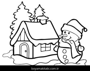 Kardan Adam boyama sayfası – eğitici aktivite, yaratıcılık