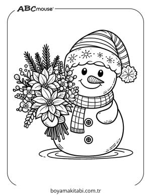 Kardan Adam boyama sayfası – yaratıcılık, eğlenceli etkinlik