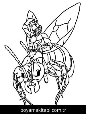 Karınca Adam boyama sayfası – yaratıcılığı geliştirir, keyifli zaman