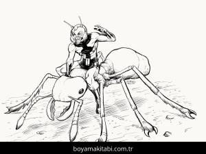 Karınca Adam boyama sayfası – eğitici aktivite, yaratıcılık