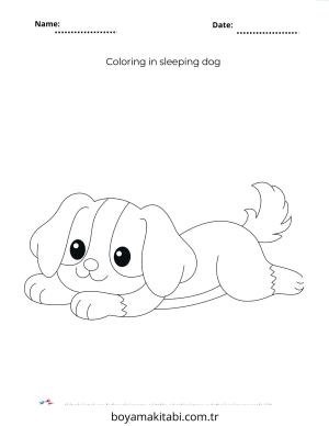 Karışık boyama sayfası – sanatsal çalışma, çocuklar için