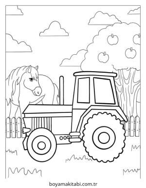 Karışık boyama sayfası – boyama etkinliği, çocuk aktivitesi