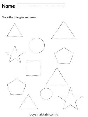 Karışık boyama sayfası – renkli çizimler, okul öncesi