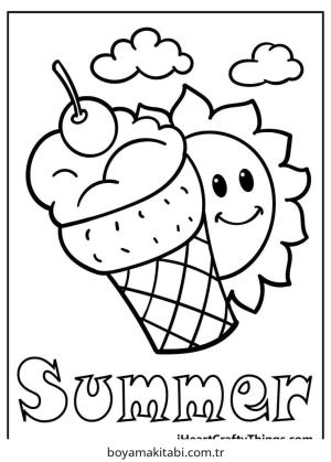 Karışık boyama sayfası – kolay boyama, eğitici aktivite