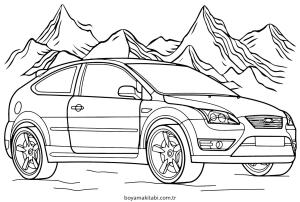 Karışık boyama sayfası – boyama etkinliği, çocuk aktivitesi