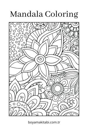 Karışık boyama sayfası – el becerilerini geliştirir, boyama çalışması