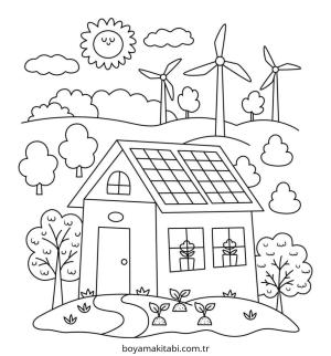 Karışık boyama sayfası – eğlenceli etkinlik, el becerilerini geliştirir