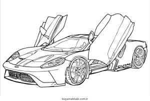 Karışık boyama sayfası – çocuklar için, çizgi film temalı