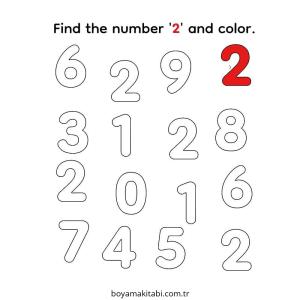 Karışık boyama sayfası – sanatsal çalışma, çocuklar için