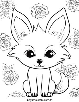 Karışık boyama sayfası – sanatsal çalışma, çocuklar için