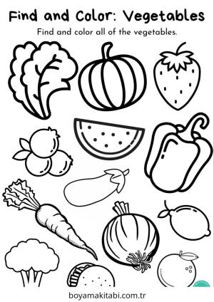 Karışık boyama sayfası – keyifli zaman, renkli çizimler