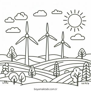 Karışık boyama sayfası – çocuklar için, çizgi film temalı