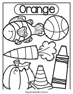 Karışık boyama sayfası – PDF indir, sevimli karakter