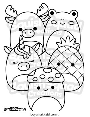 Karışık boyama sayfası – eğlenceli etkinlik, el becerilerini geliştirir