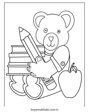 Karışık boyama sayfası – el becerilerini geliştirir, boyama çalışması