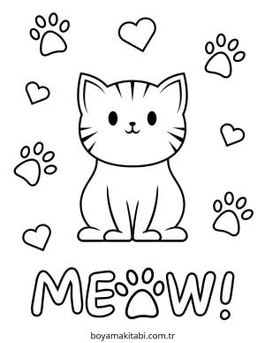 Karışık boyama sayfası – kolay boyama, eğitici aktivite