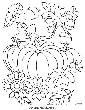 Karışık boyama sayfası – sevimli karakter, sanatsal çalışma