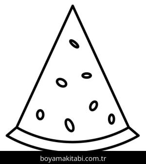 Karpuz boyama sayfası – ücretsiz yazdır, boyama etkinliği