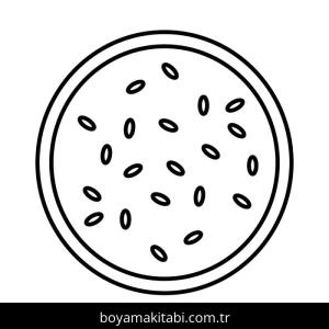 Karpuz boyama sayfası – okul öncesi, evde etkinlik