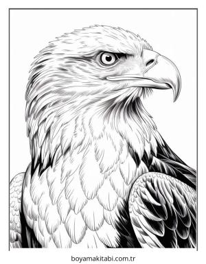 Kartal boyama sayfası – keyifli zaman, renkli çizimler
