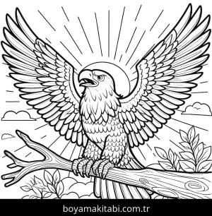Kartal boyama sayfası,  coloring page, , 15)