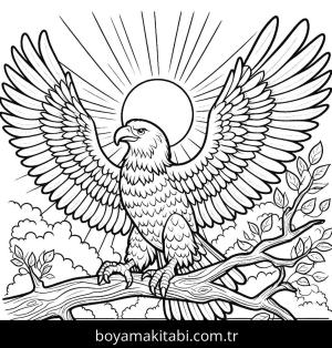 Kartal boyama sayfası,  coloring page, , 6)