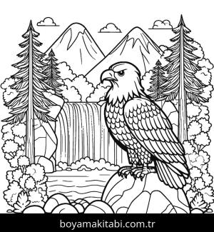 Kartal boyama sayfası,  coloring page, , 22)