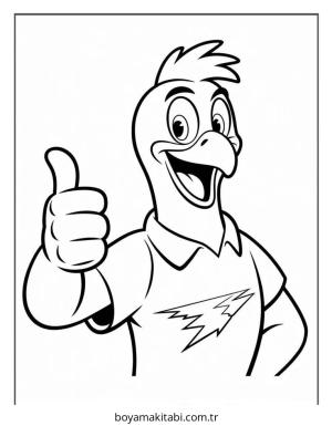 Kartal boyama sayfası – boyama çalışması, yaratıcılığı geliştirir