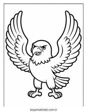 Kartal boyama sayfası – yaratıcılığı geliştirir, keyifli zaman