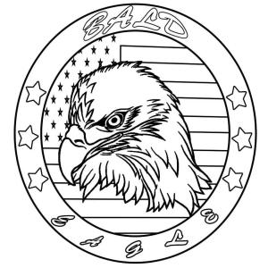 Kartal boyama sayfası, coloring page, Kartal Sembolü,