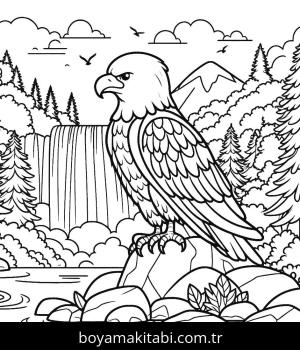 Kartal boyama sayfası,  coloring page, , 5)