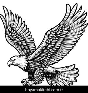 Kartal boyama sayfası,  coloring page, , 11)