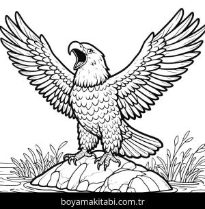 Kartal boyama sayfası,  coloring page, , 8)