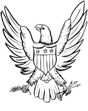 Kartal boyama sayfası, coloring page, Bayrak Kartalı,