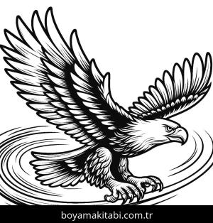 Kartal boyama sayfası,  coloring page, , 9)