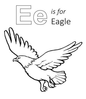 Kartal boyama sayfası, coloring page, E Kartal Içindir,