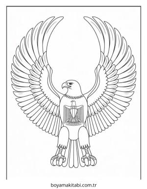 Kartal boyama sayfası – yaratıcılığı geliştirir, keyifli zaman