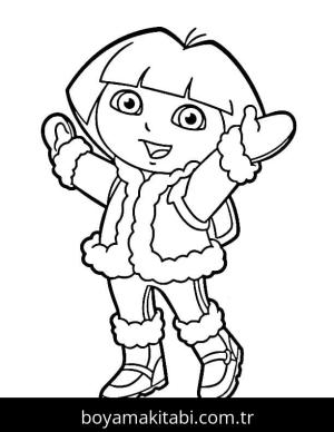Kaşif Dora boyama sayfası – ücretsiz yazdır, boyama etkinliği
