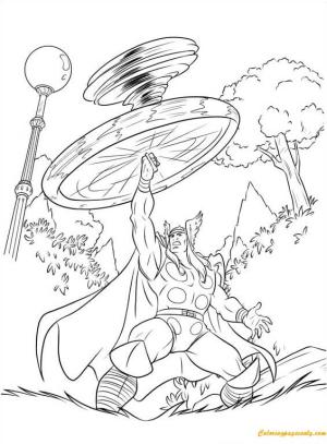 Kasırga boyama sayfası,  coloring page, Tornado Yaratmak Thor, 