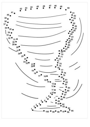 Kasırga boyama sayfası,  coloring page, Noktadan Noktaya Tornado, 