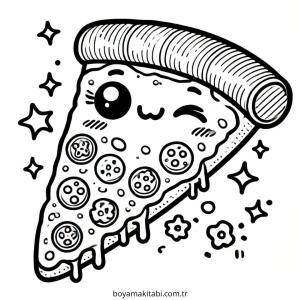 Kawaii Food boyama sayfası – renkli çizimler, okul öncesi